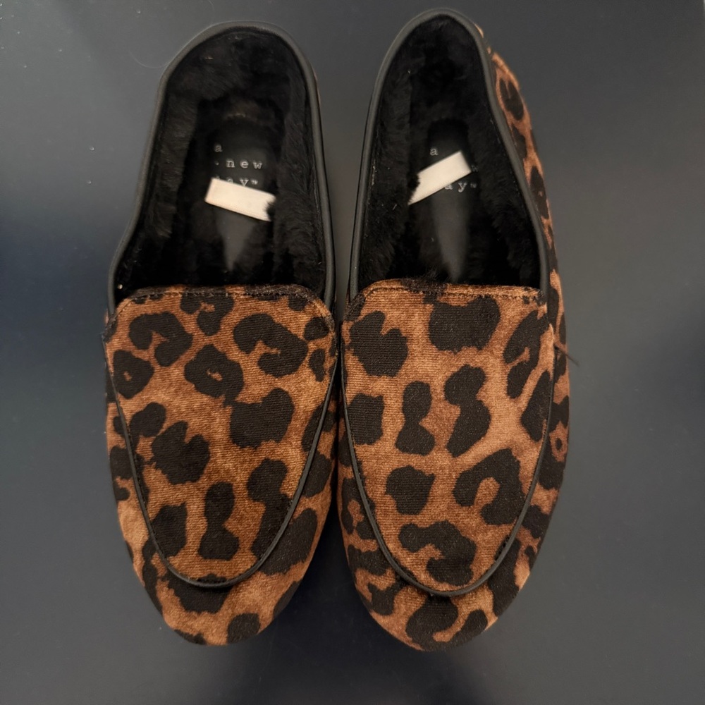 *FINALE SALE* A New Day Brown and Black Leopard Print Loafers